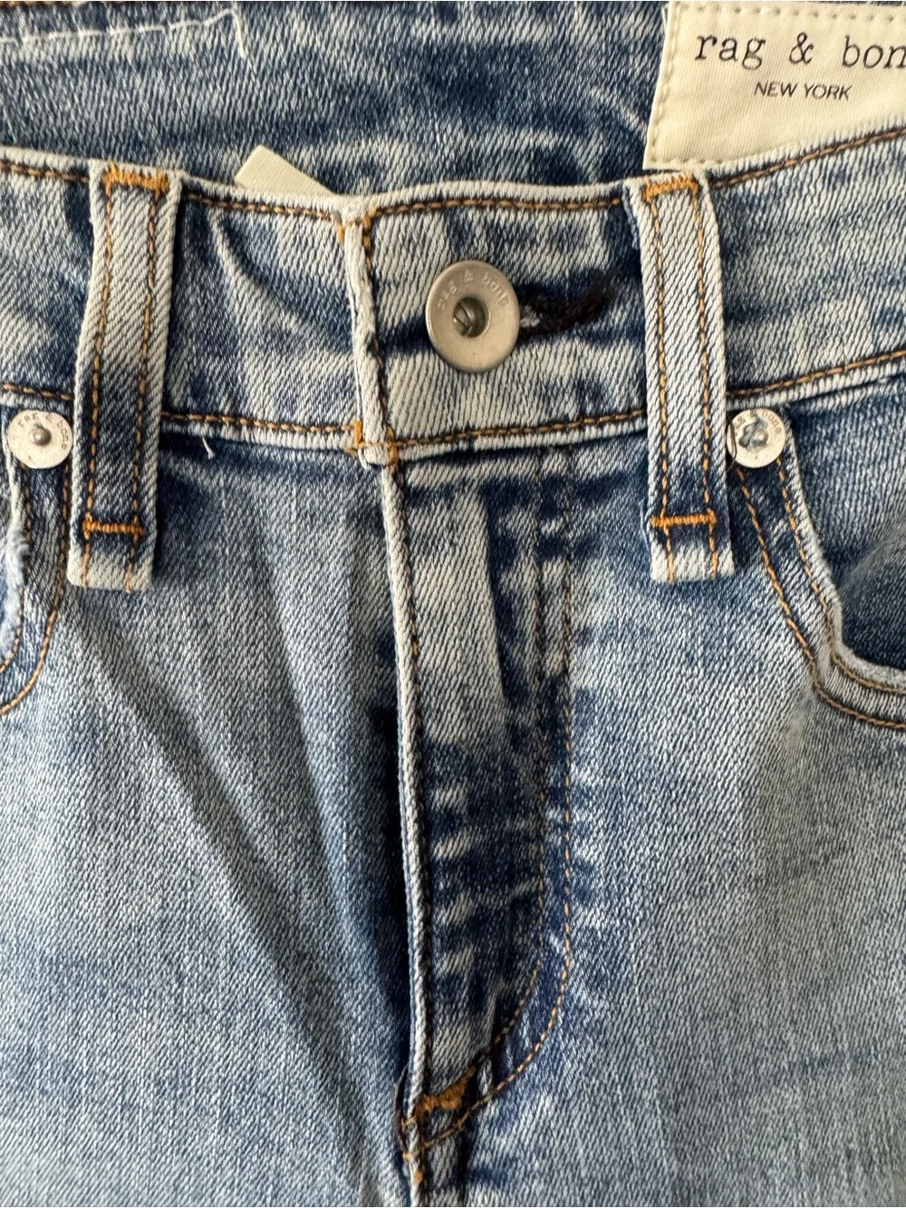 Rag & Bone Cate Mid Rise Ankle Skinny Jeans 24 Thunderbird Light Wash NWT - Picture 3 of 7